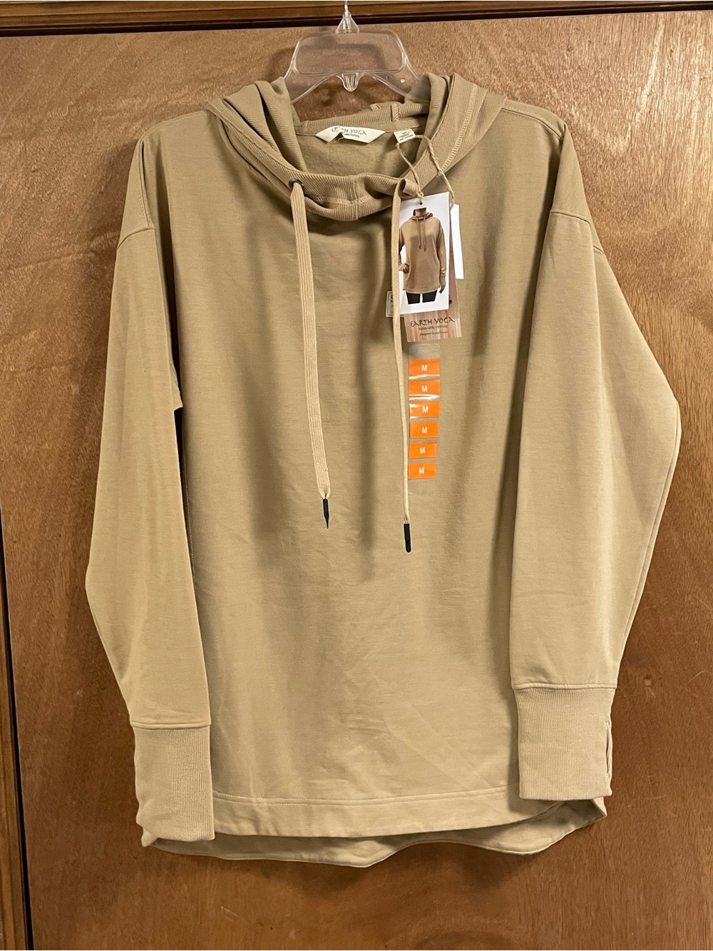 Women’s Hooded Pullover Shirt - Tan